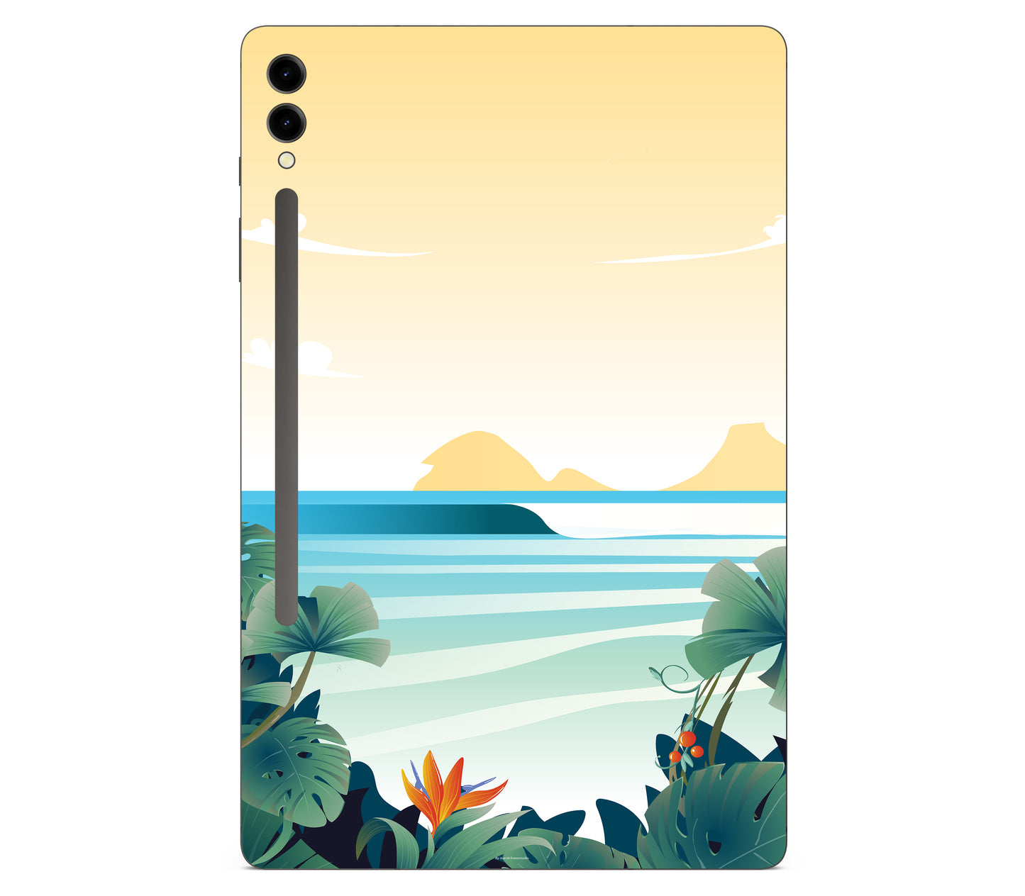 Galaxy Tab S9 Plus skin, Sizzle Bay, back skin