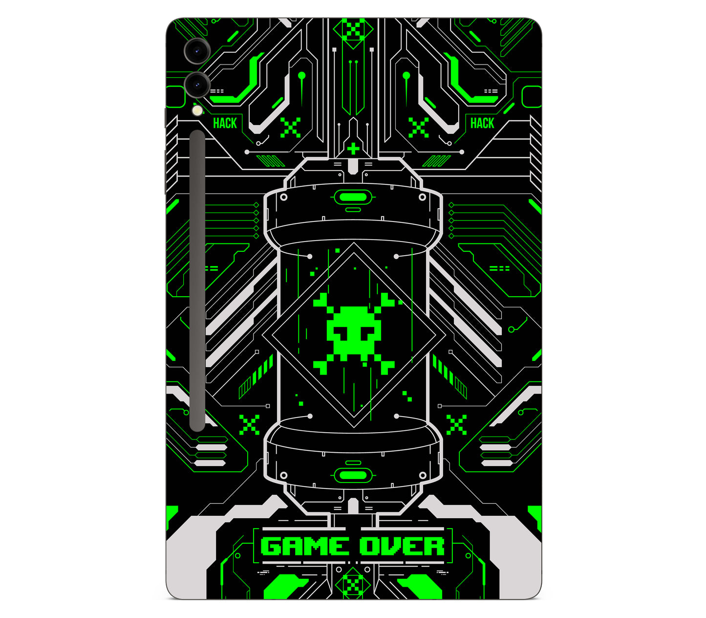 Galaxy Tab S9 Ultra skin, Fatal Error (Acid), back skin