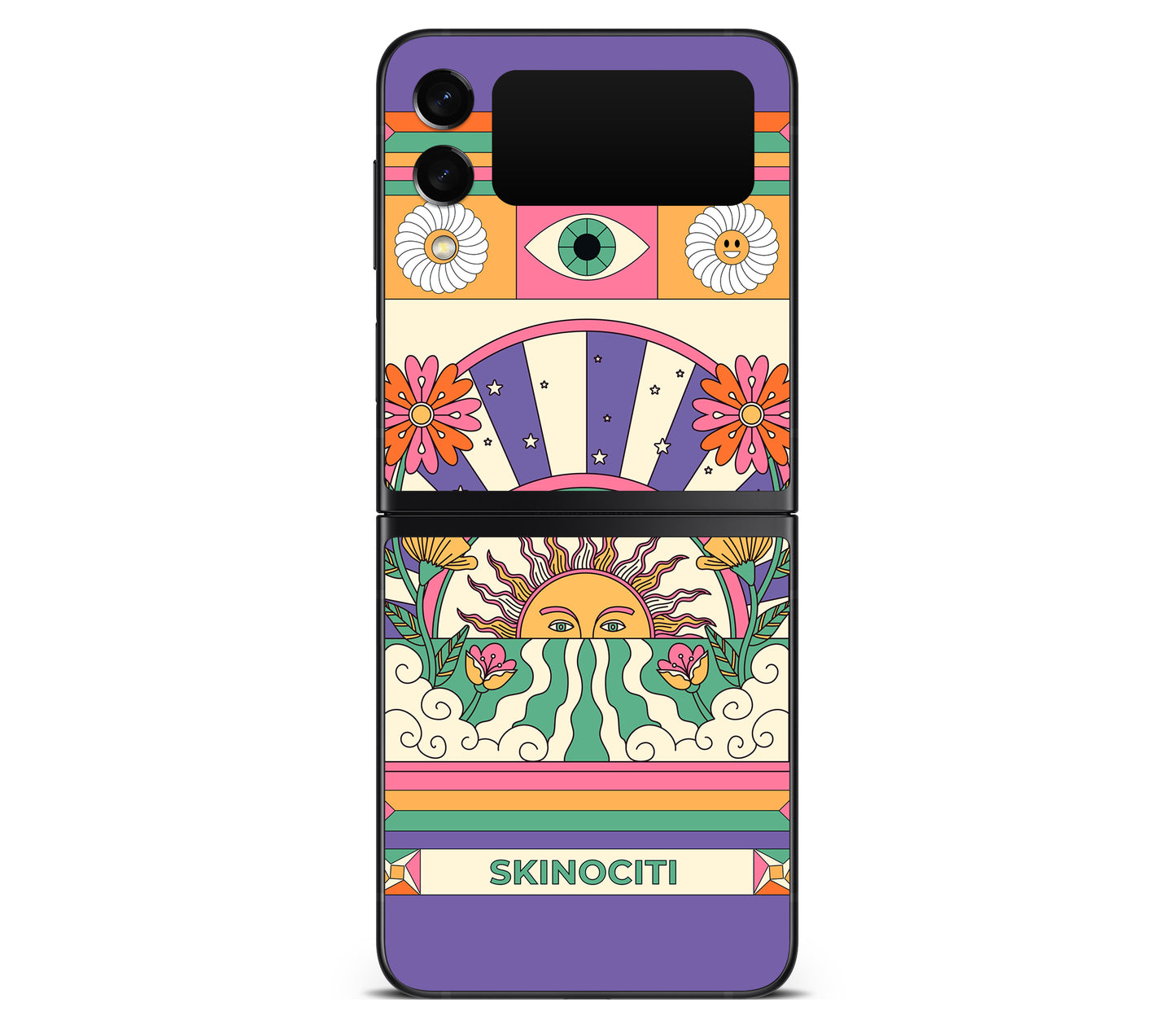 Galaxy Z Flip 3 skin, Acidic Glare, back skin