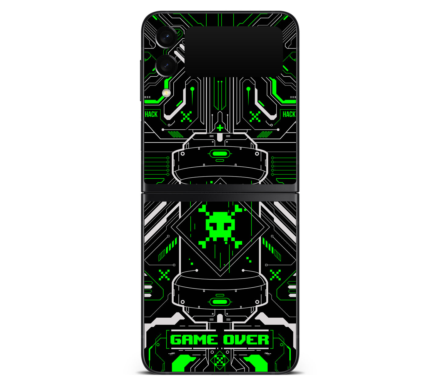 Galaxy Z Flip 3 skin, Fatal Error (Acid), back skin