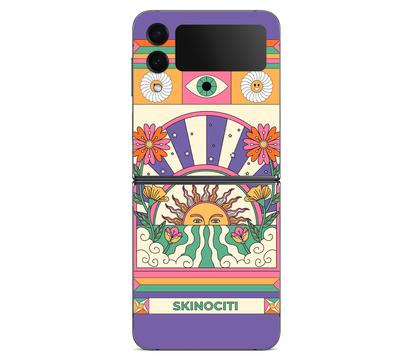 Galaxy Z Flip 4 skin, Acidic Glare, back skin