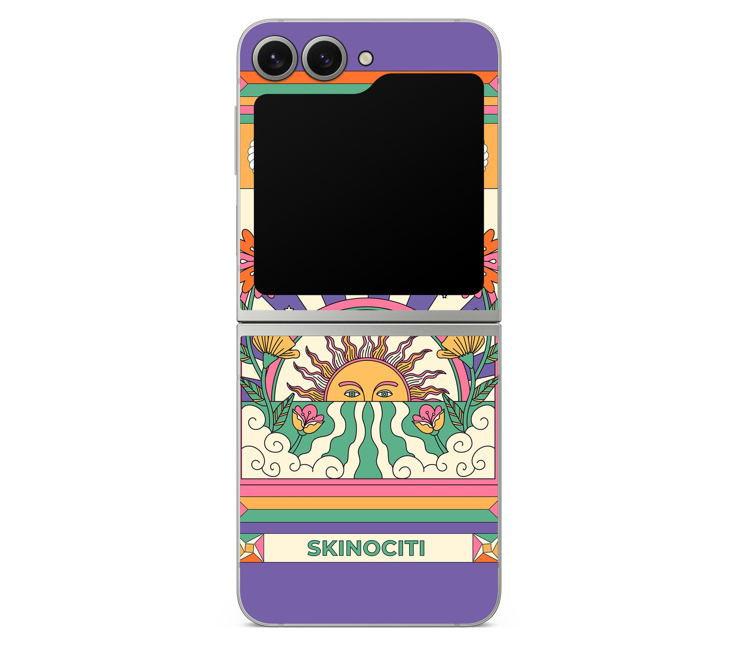 Galaxy Z Flip 7 FE skin, Acidic Glare, back skin