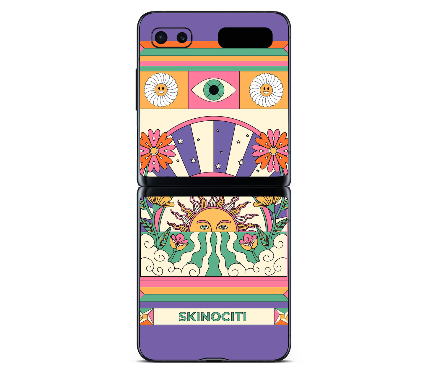 Galaxy Z Flip skin, Acidic Glare, back skin