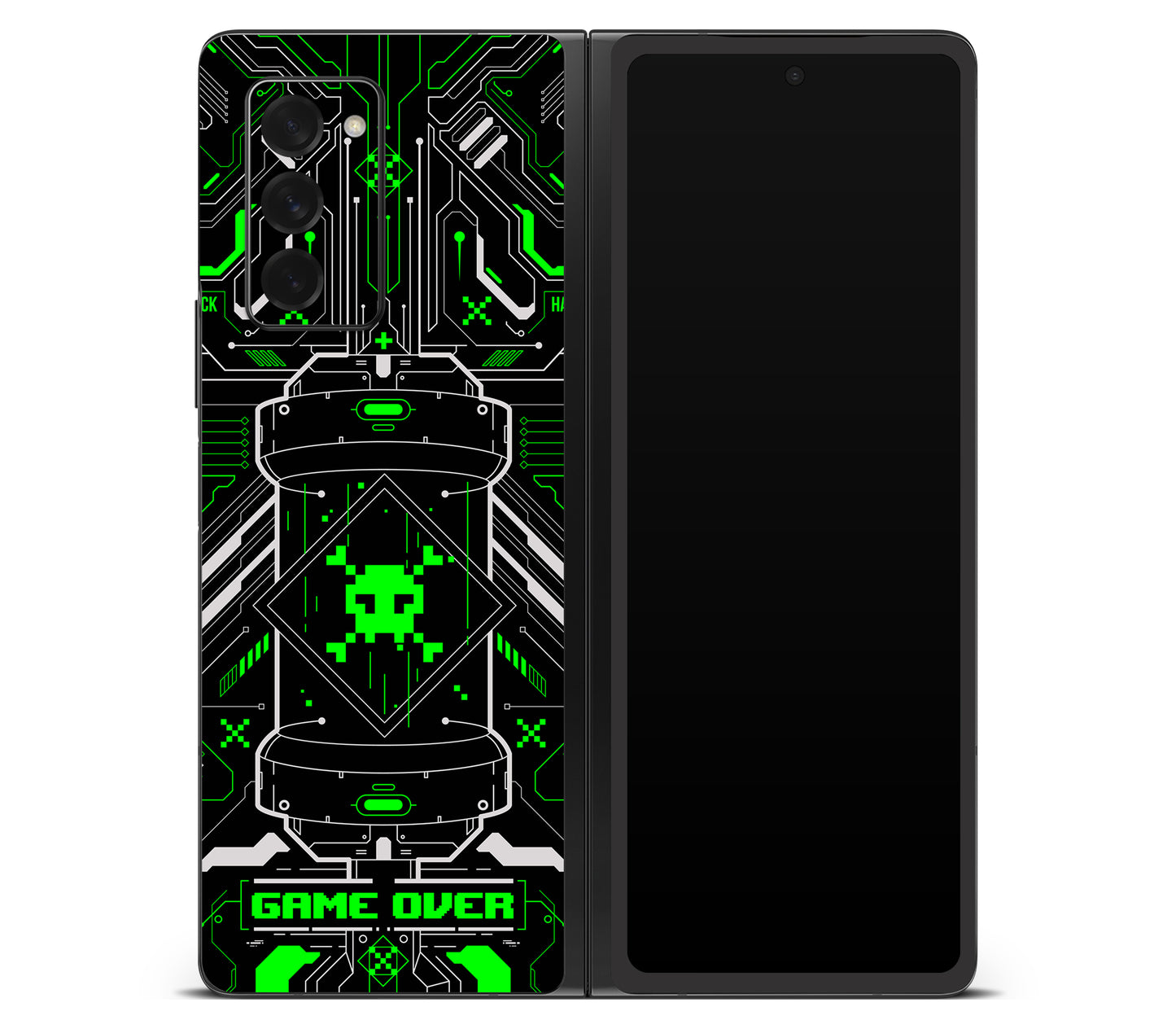 Galaxy Z Fold 2 skin, Fatal Error (Acid), back skin