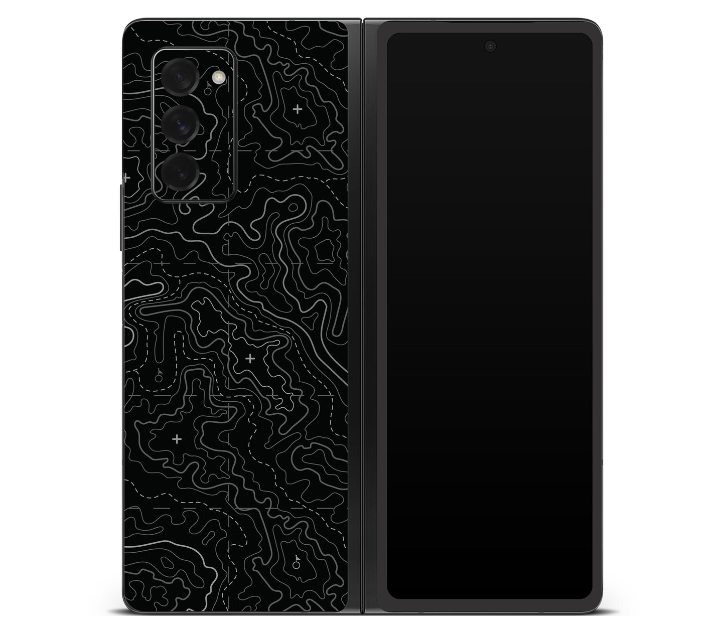 Galaxy Z Fold 2 skin, Lockdown (Blackout), back skin