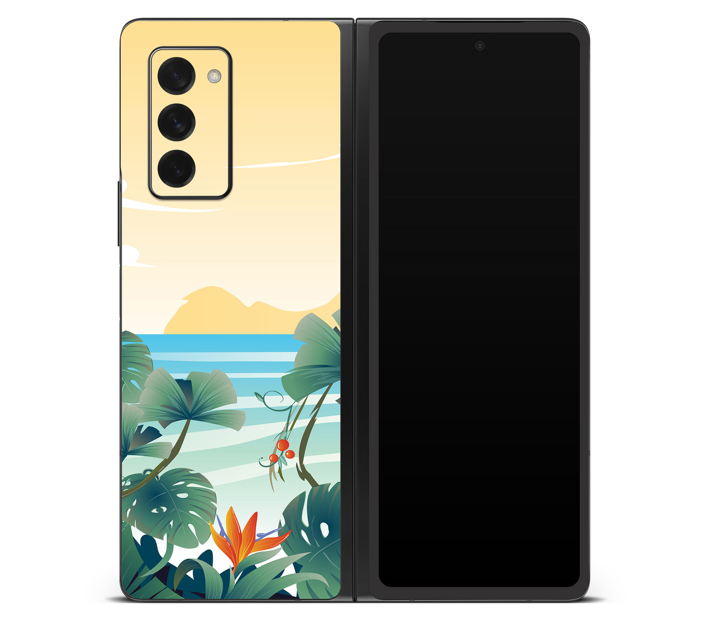 Galaxy Z Fold 2 skin, Sizzle Bay, back skin