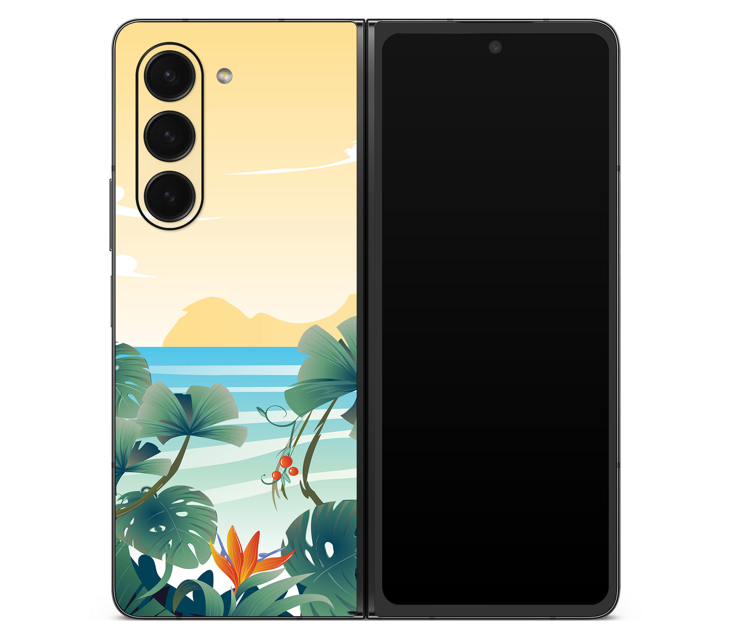 Galaxy Z Fold 5 skin, Sizzle Bay, back skin
