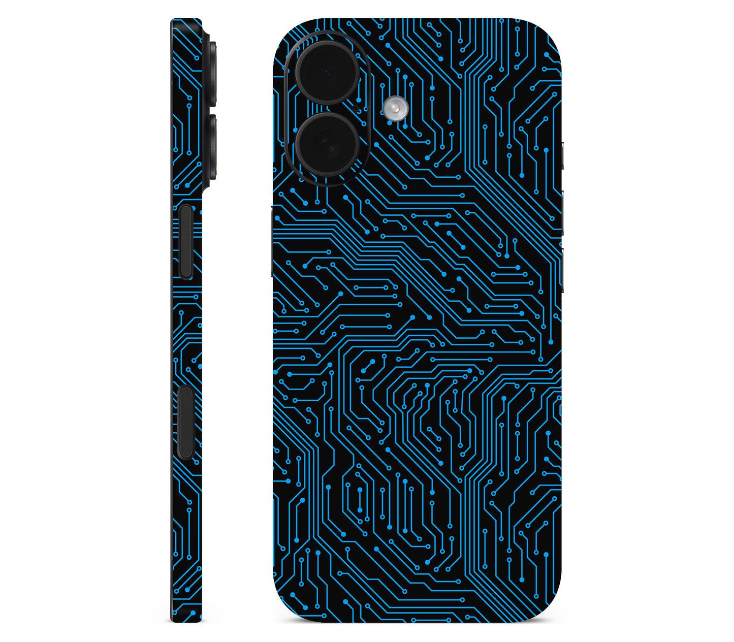 iPhone 17 skin, Eternal Blue, full wrap without logo cutout