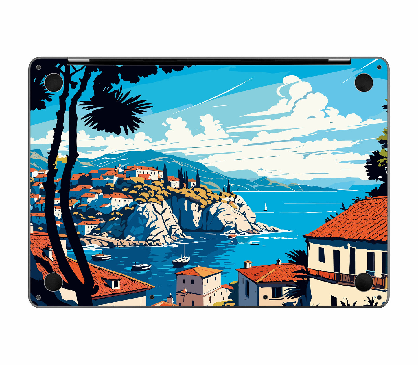 MacBook Pro 13" (2020, M1) skin, Coastal Clouds, bottom skin