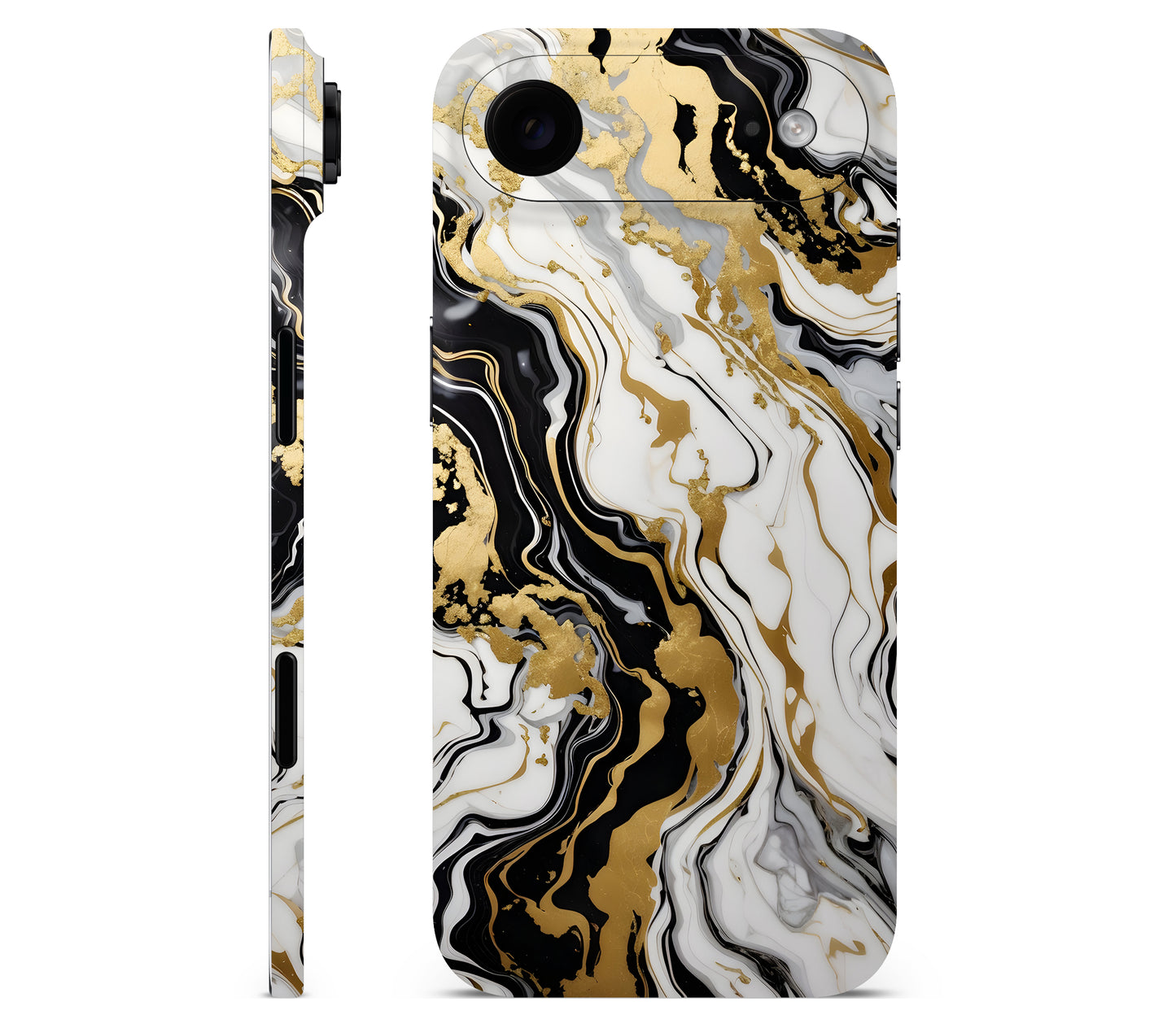 iPhone Air skin, Gold Flare, full wrap without logo cutout