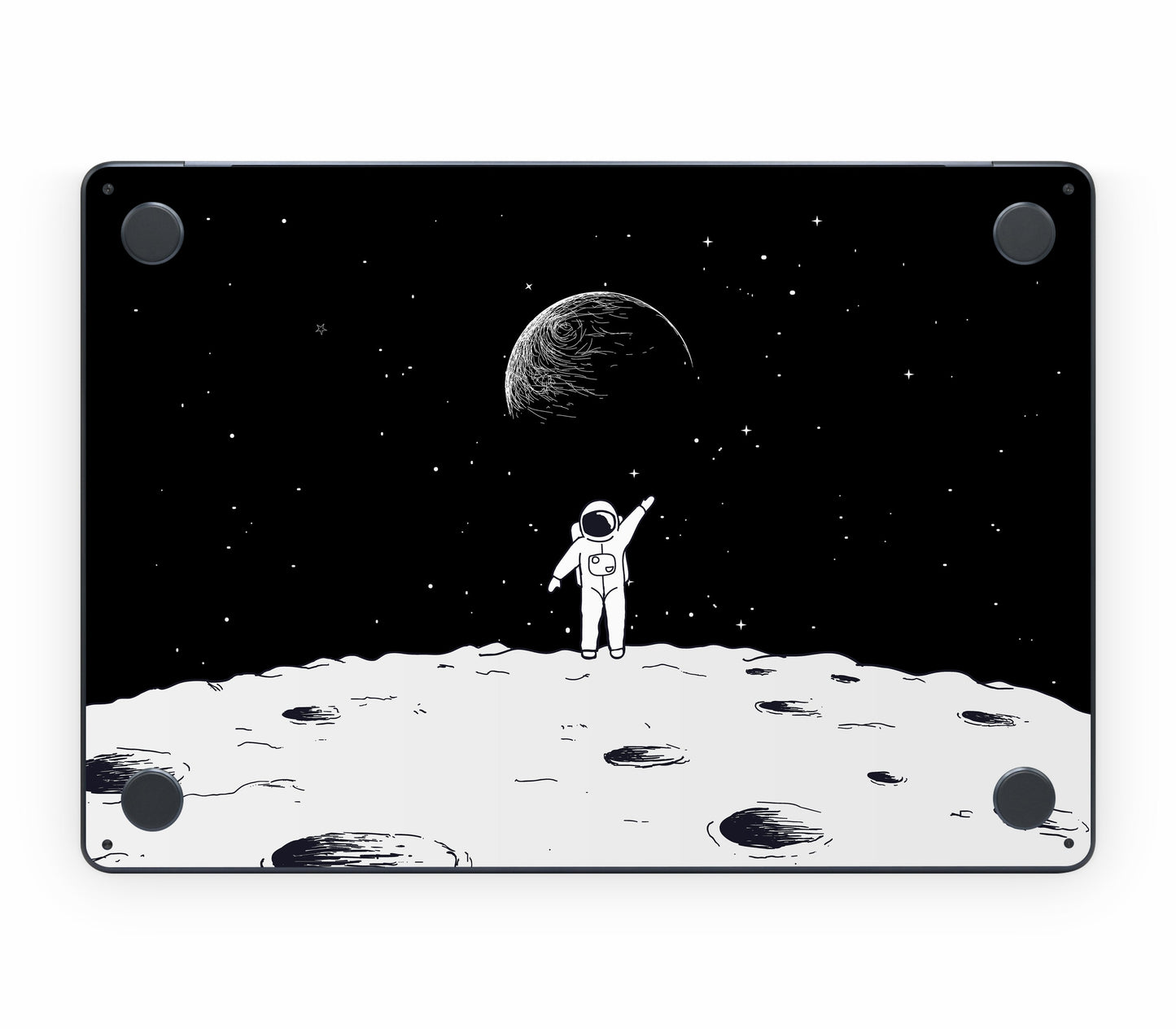 MacBook Air 13" (2025, M4) skin, Moonwave, bottom skin