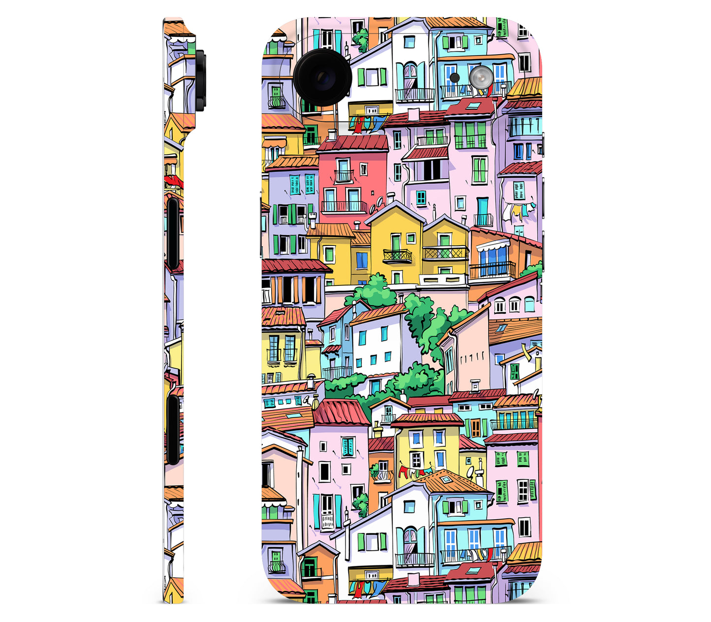 iPhone Air skin, Menton Mosaic, full wrap without logo cutout