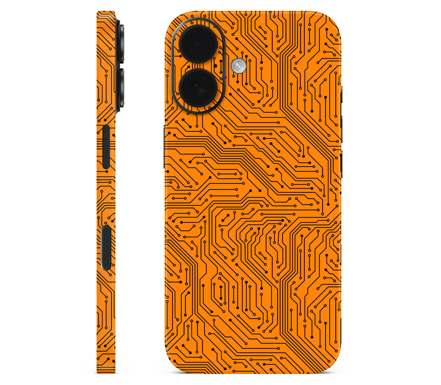 iPhone 16 Plus skin, Pulse Grid, full wrap without logo cutout