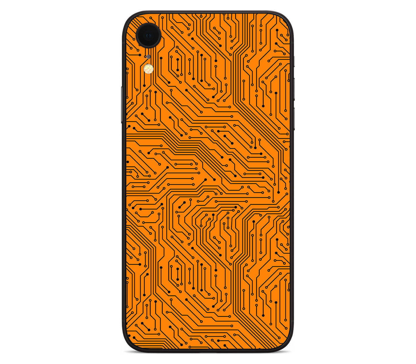 iPhone XR skin, Pulse Grid, back skin without logo cutout