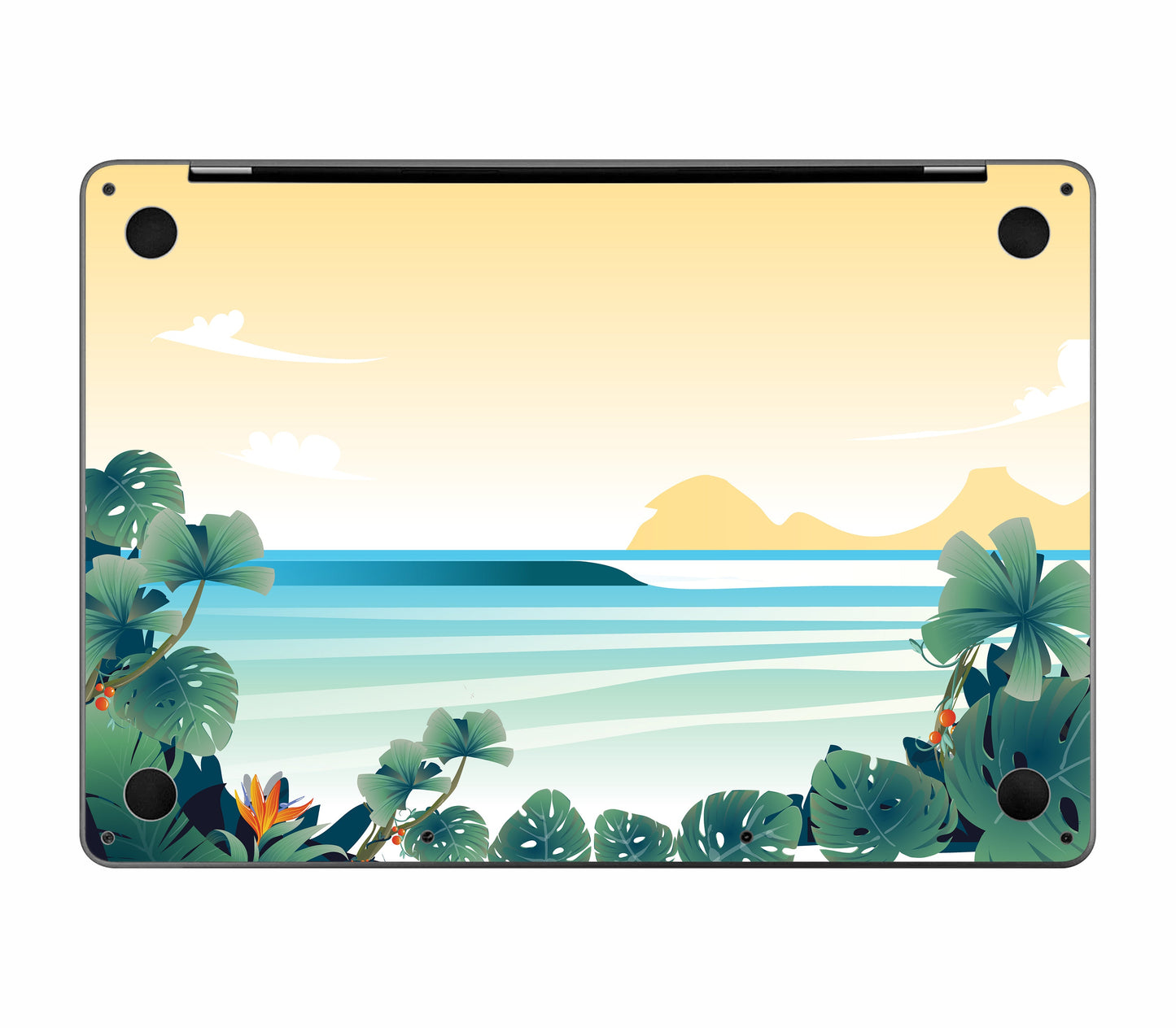 MacBook Pro 13" (2022, M2) skin, Sizzle Bay, bottom skin