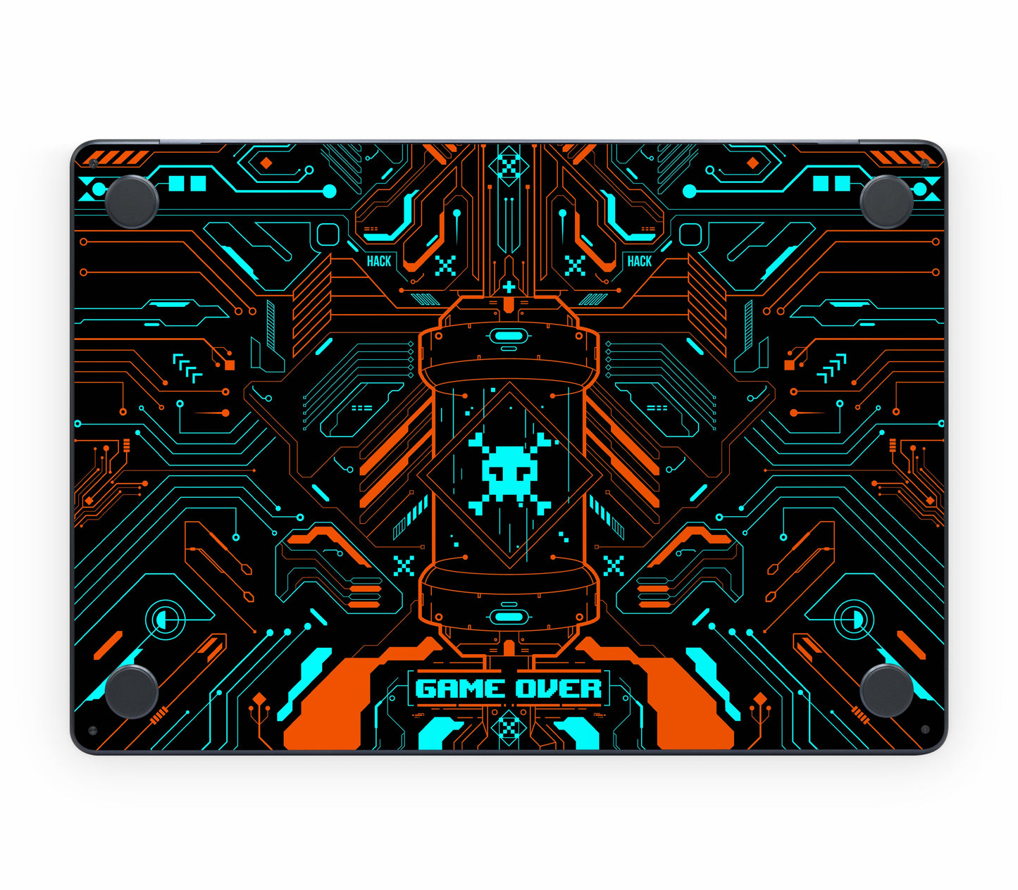 MacBook Air 15" (2024, M3) skin, Fatal Error, bottom skin