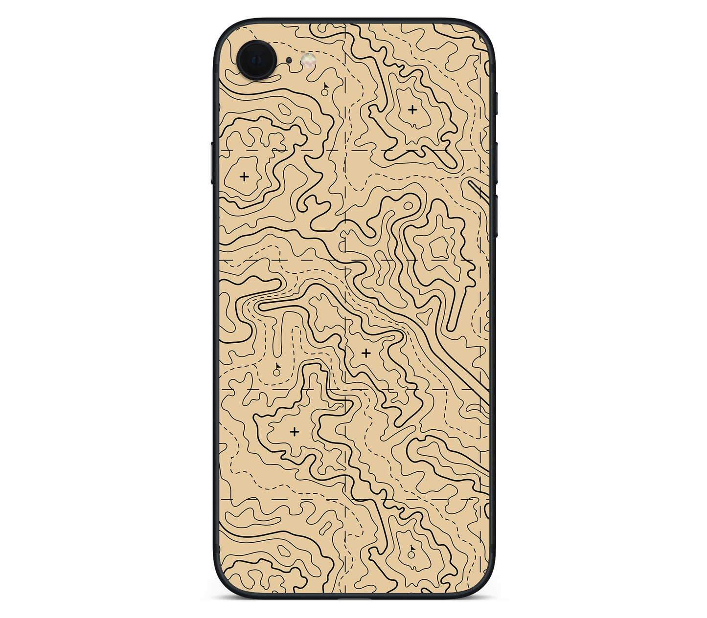 iPhone SE 2022 Gen3 skin, Lockdown (Sandline), back skin without logo cutout