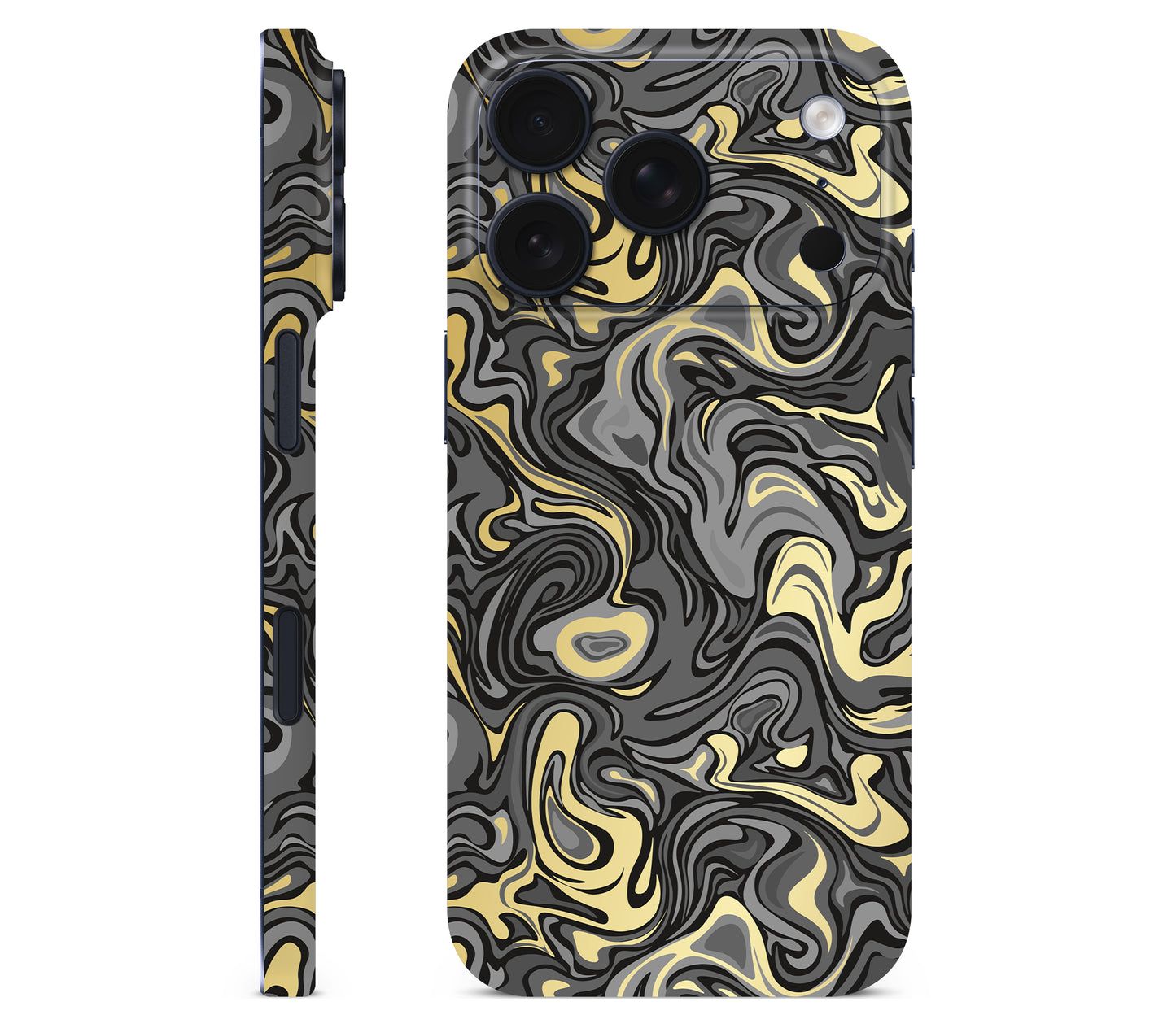iPhone 17 Pro skin, Damnation, full wrap without logo cutout