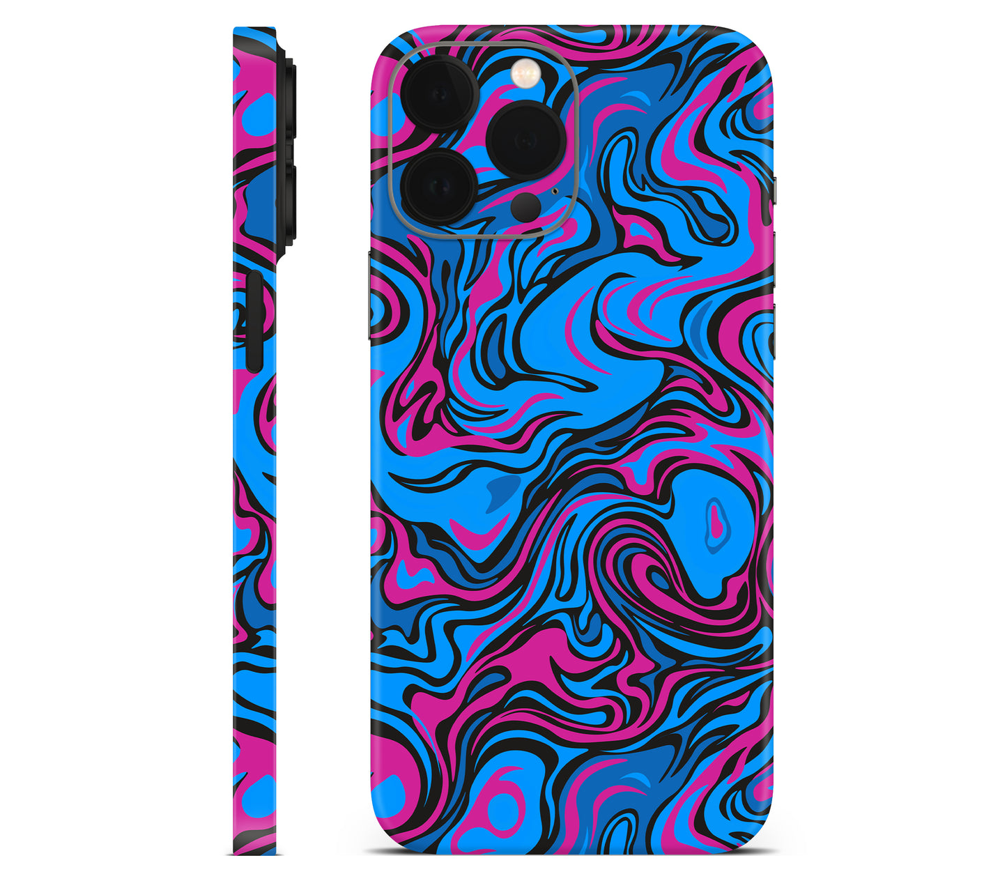 iPhone 13 Pro skin, Brain Drain, full wrap without logo cutout