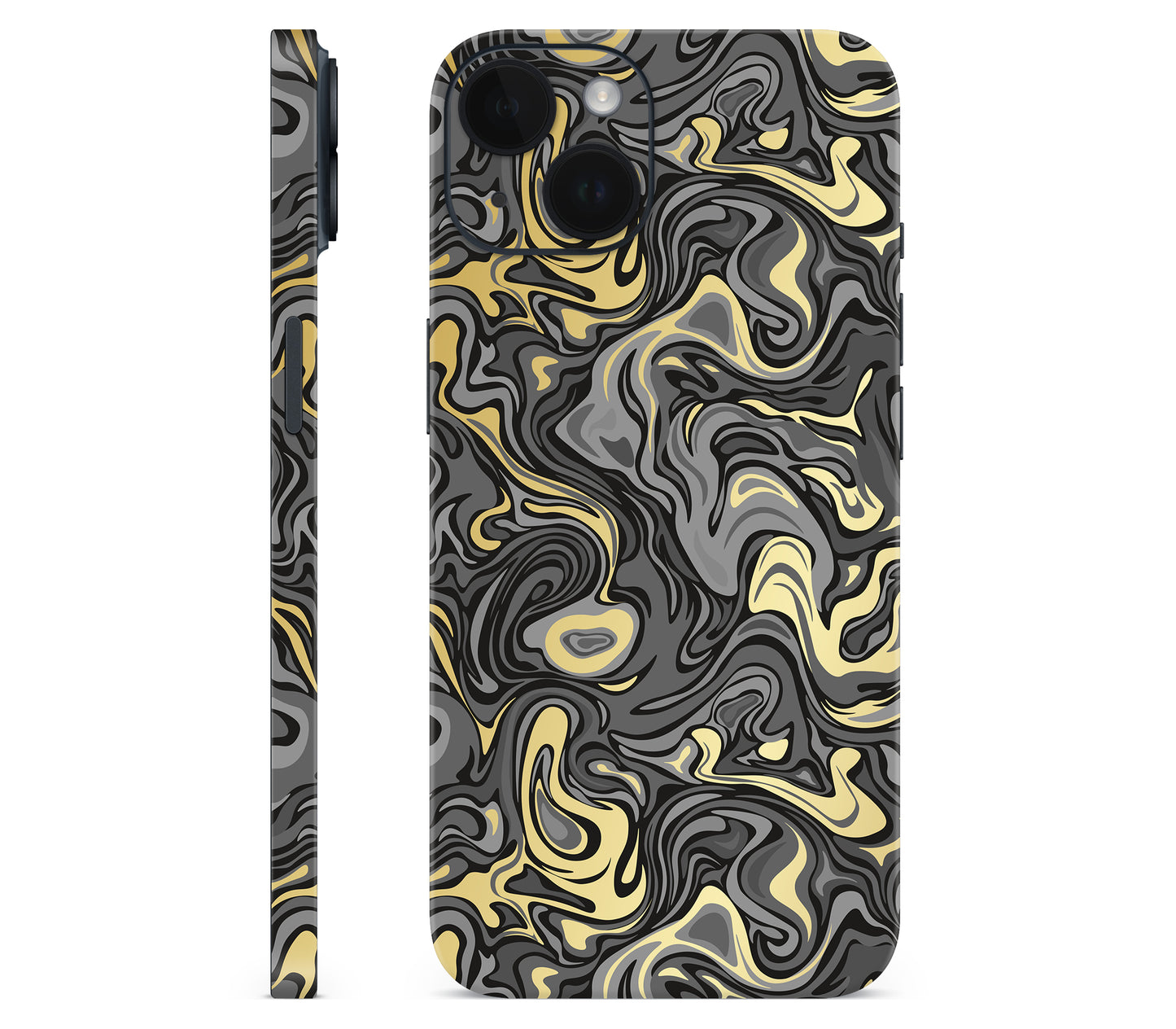 iPhone 14 Plus skin, Damnation, full wrap without logo cutout