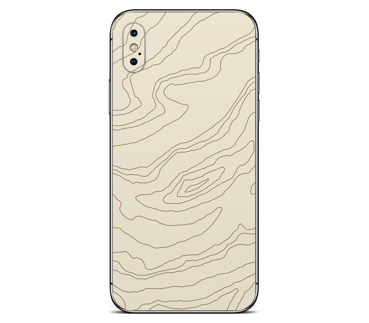 iPhone X skin, Dune, back skin without logo cutout