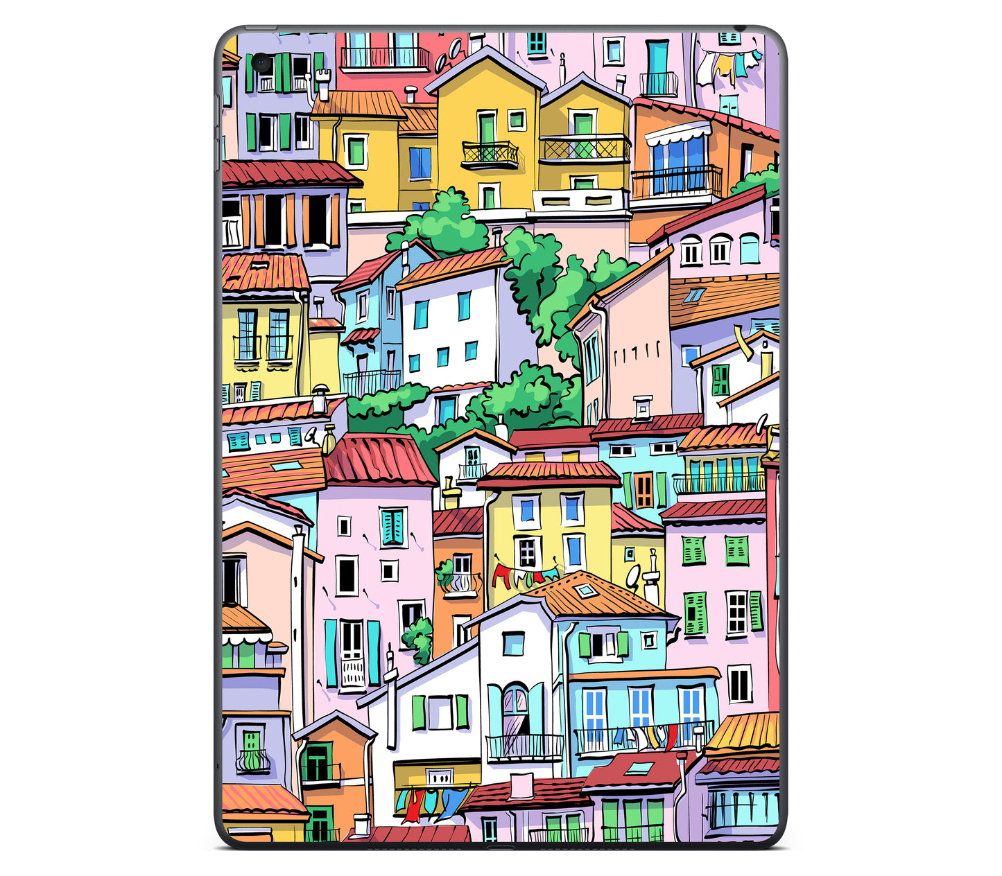 iPad 10.2" (2021, Gen 9) skin, Menton Mosaic, back skin without logo cutout