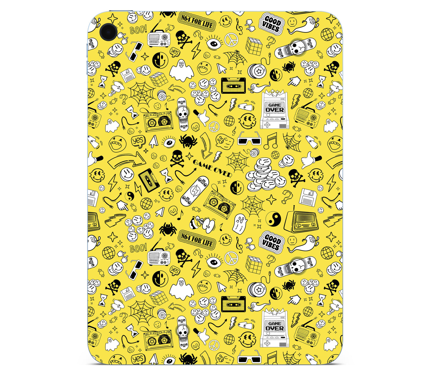 iPad 10.9" (2025, Gen 11) skin, 90’s Nostalgia, back skin without logo cutout