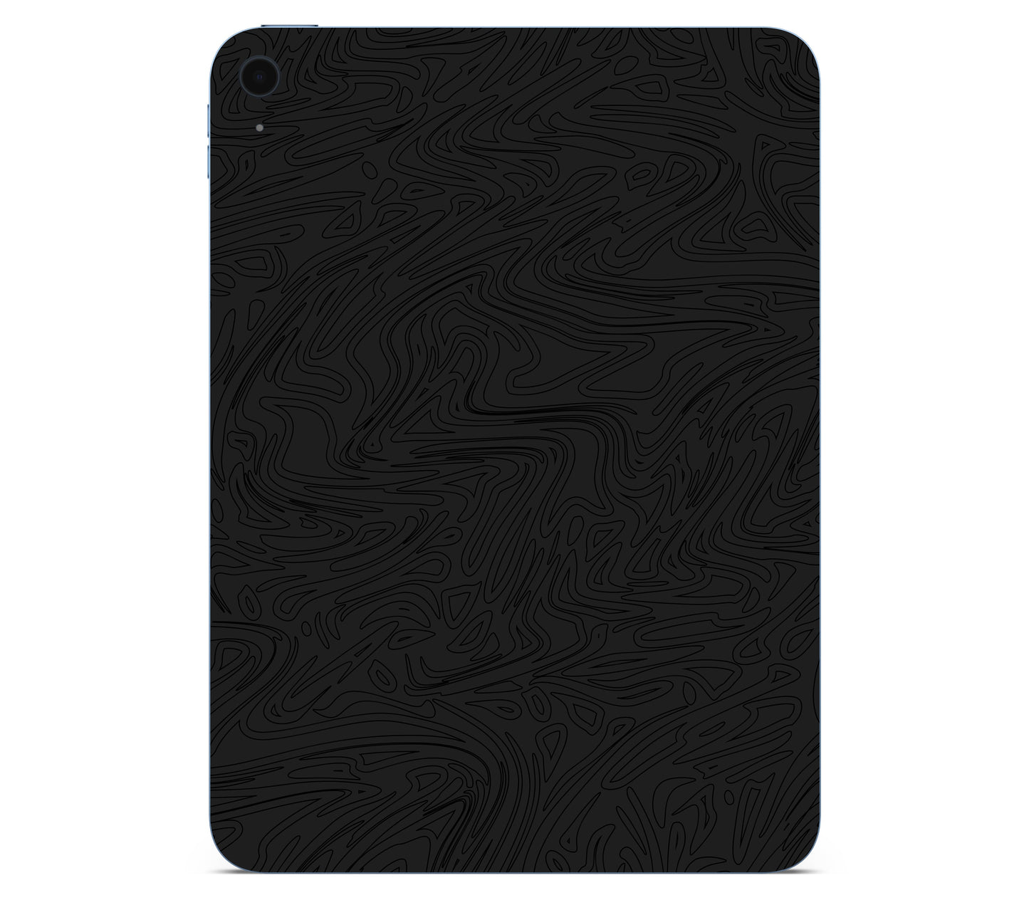 iPad 10.9" (2025, Gen 11) skin, Black Ice, back skin without logo cutout
