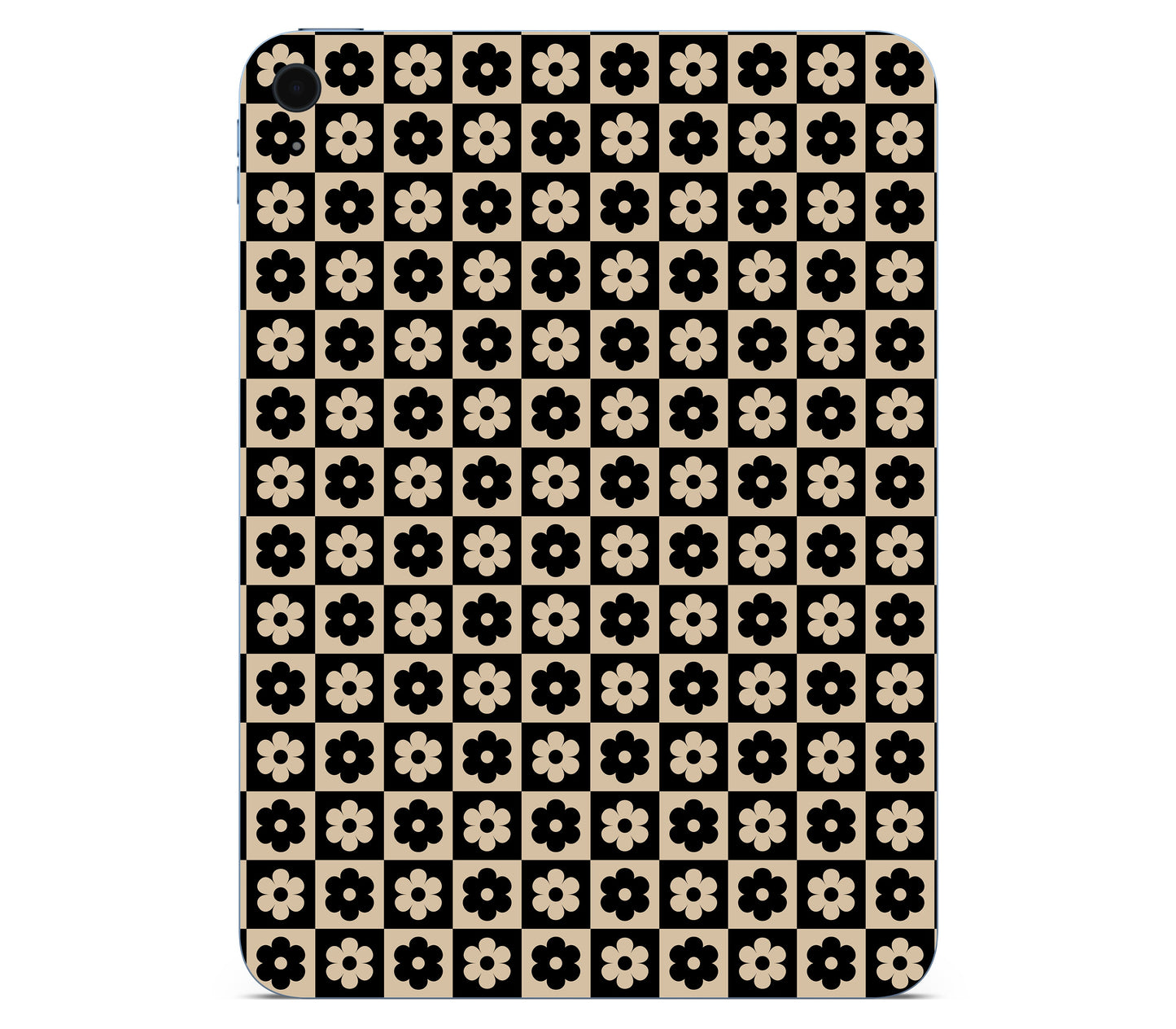 iPad 10.9" (2025, Gen 11) skin, Floral Grid, back skin without logo cutout