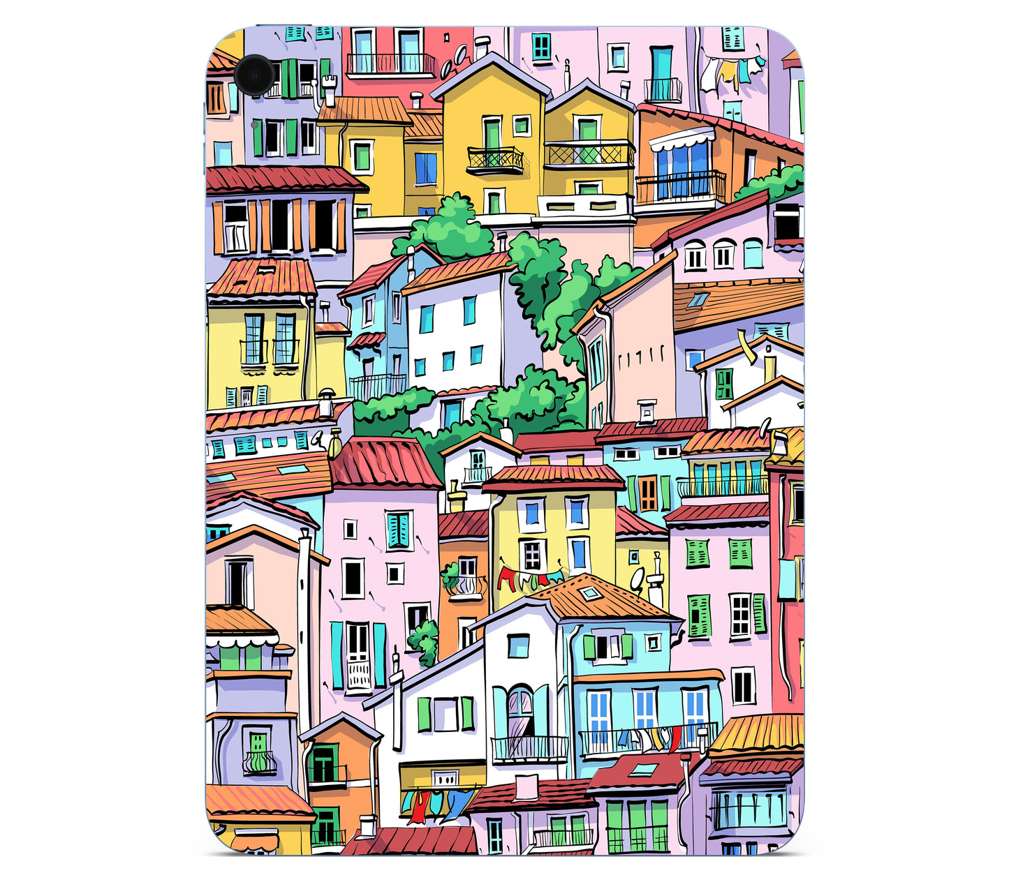 iPad 10.9" (2025, Gen 11) skin, Menton Mosaic, back skin without logo cutout