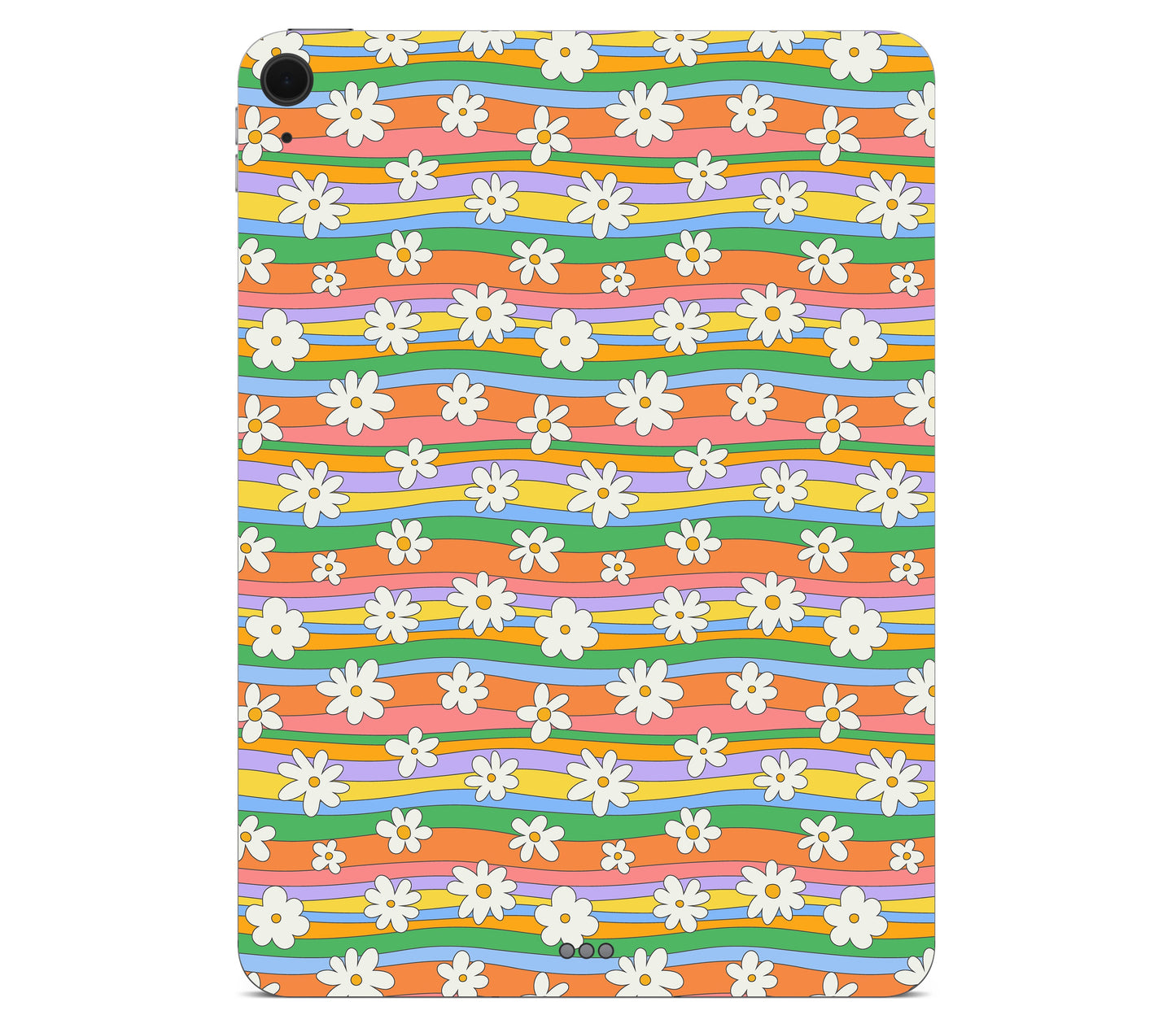 iPad Air 11" (M3) skin, Daisy Drift, back skin without logo cutout