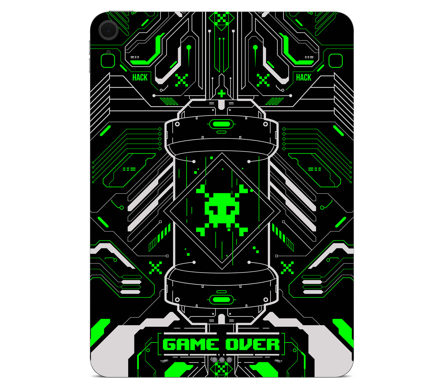 iPad Air 13" (M2) skin, Fatal Error (Acid), back skin