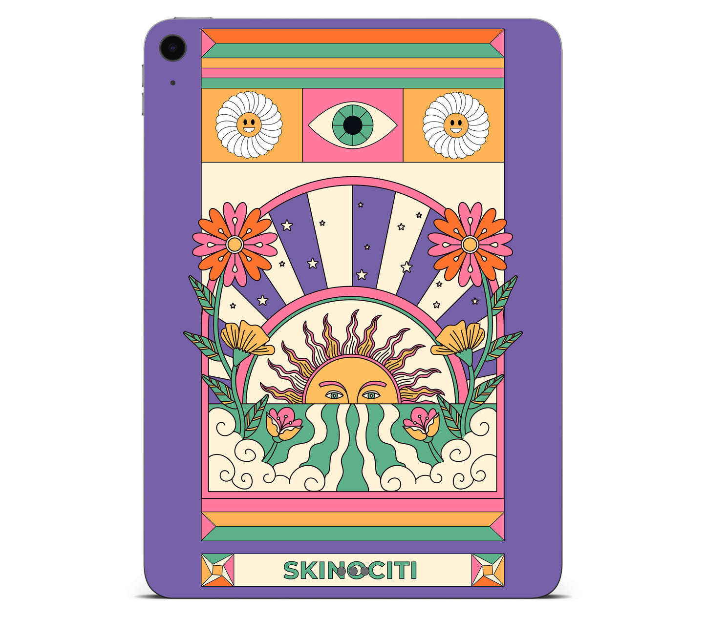 iPad Air 5 skin, Acidic Glare, back skin