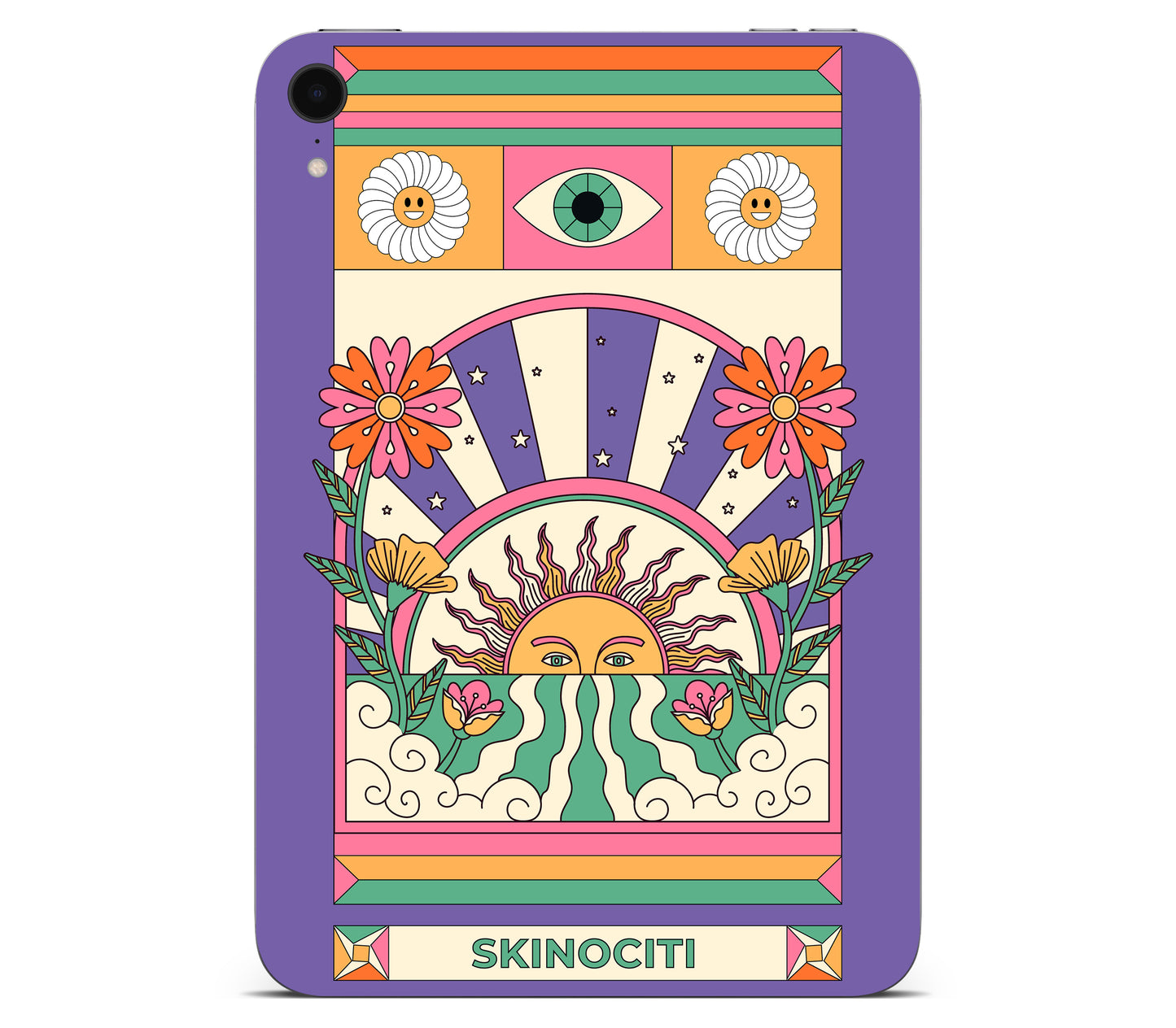 iPad Mini 6 skin, Acidic Glare, back skin