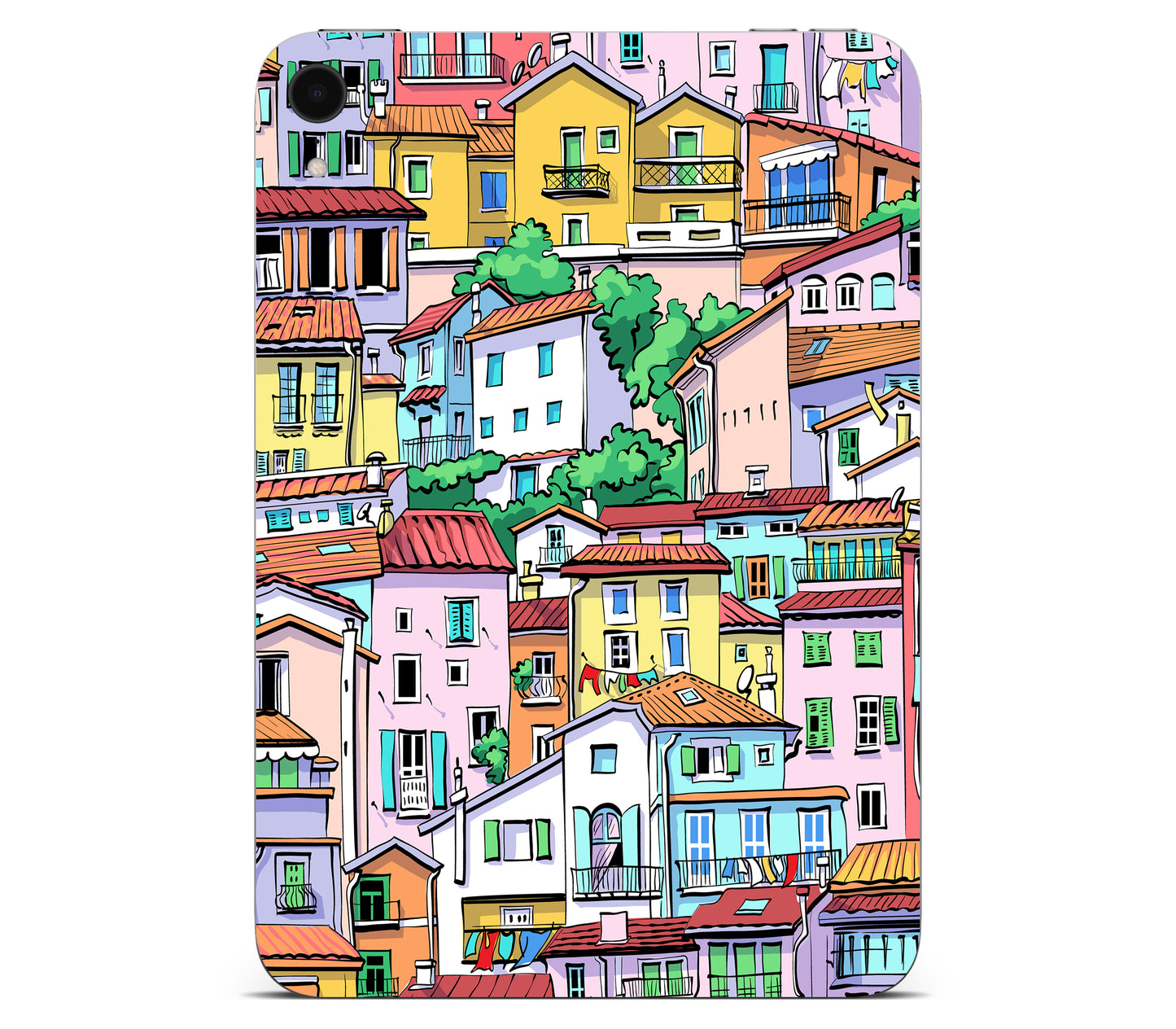 iPad Mini 6 skin, Menton Mosaic, back skin without logo cutout