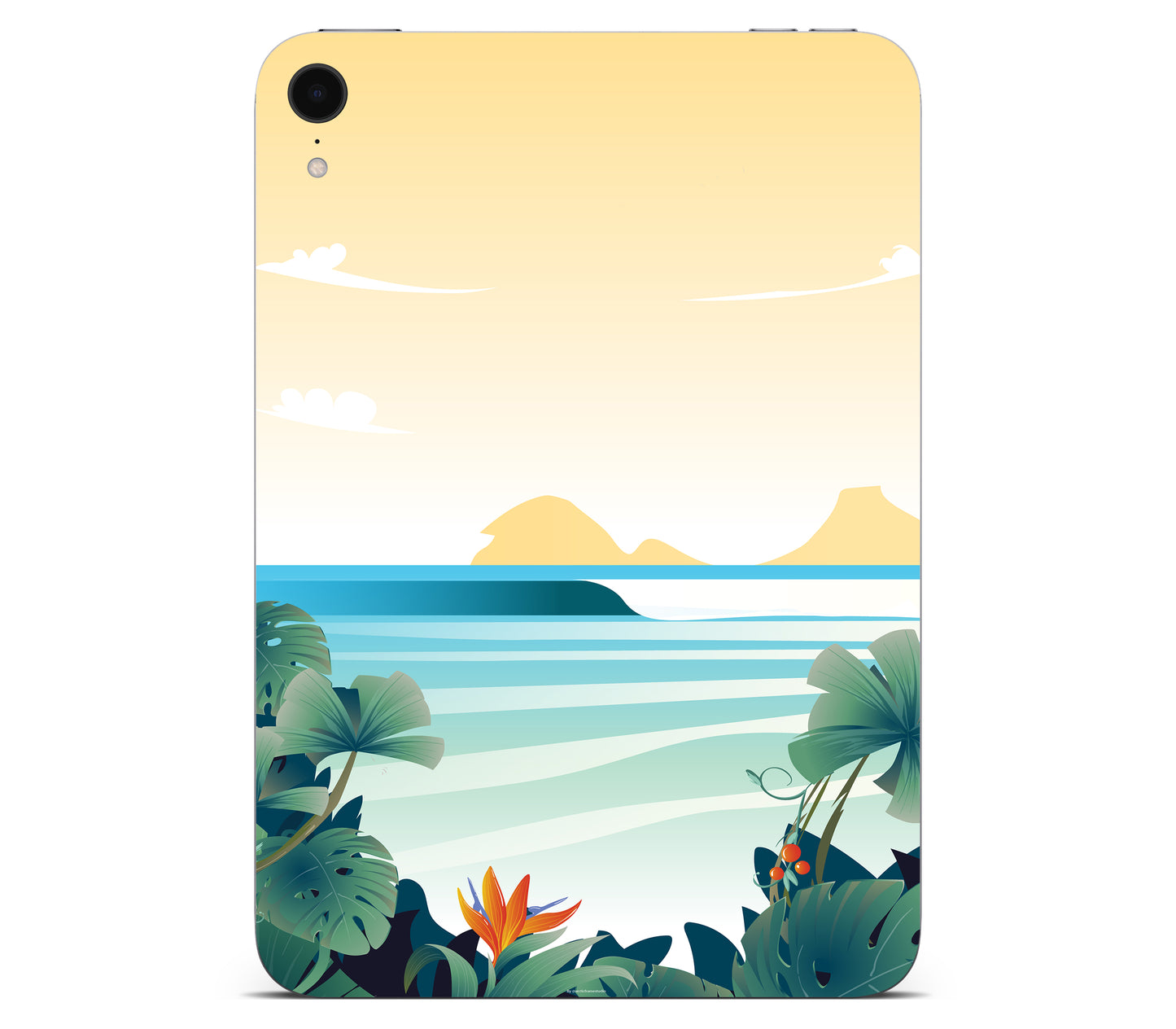 iPad Mini 6 skin, Sizzle Bay, back skin without logo cutout