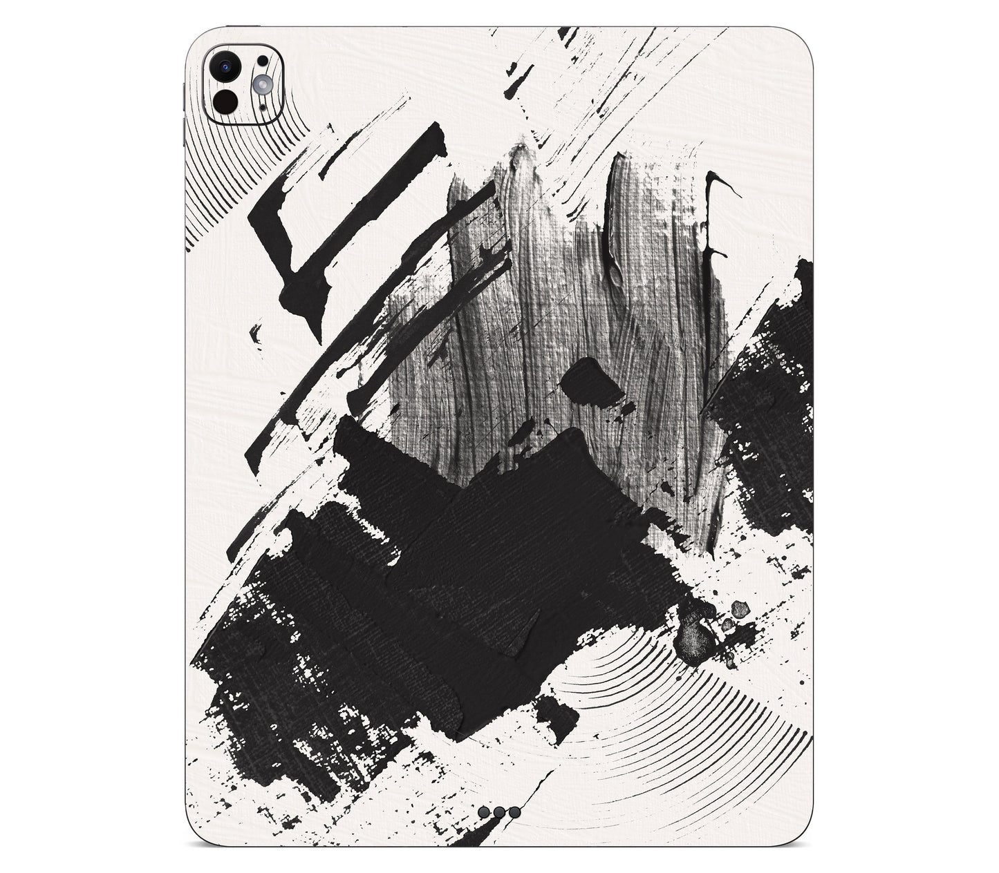 iPad Pro 11" (M5) skin, Black Noir, back skin without logo cutout