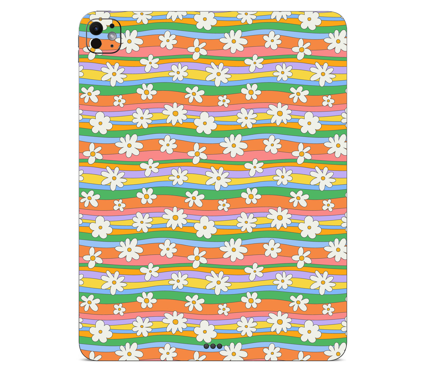 iPad Pro 11" (M5) skin, Daisy Drift, back skin without logo cutout