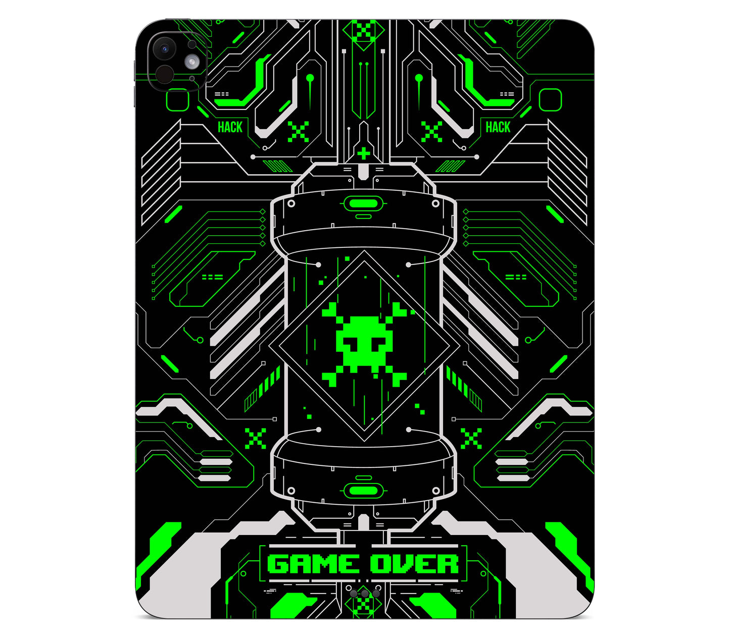 iPad Pro 11" (M5) skin, Fatal Error (Acid), back skin
