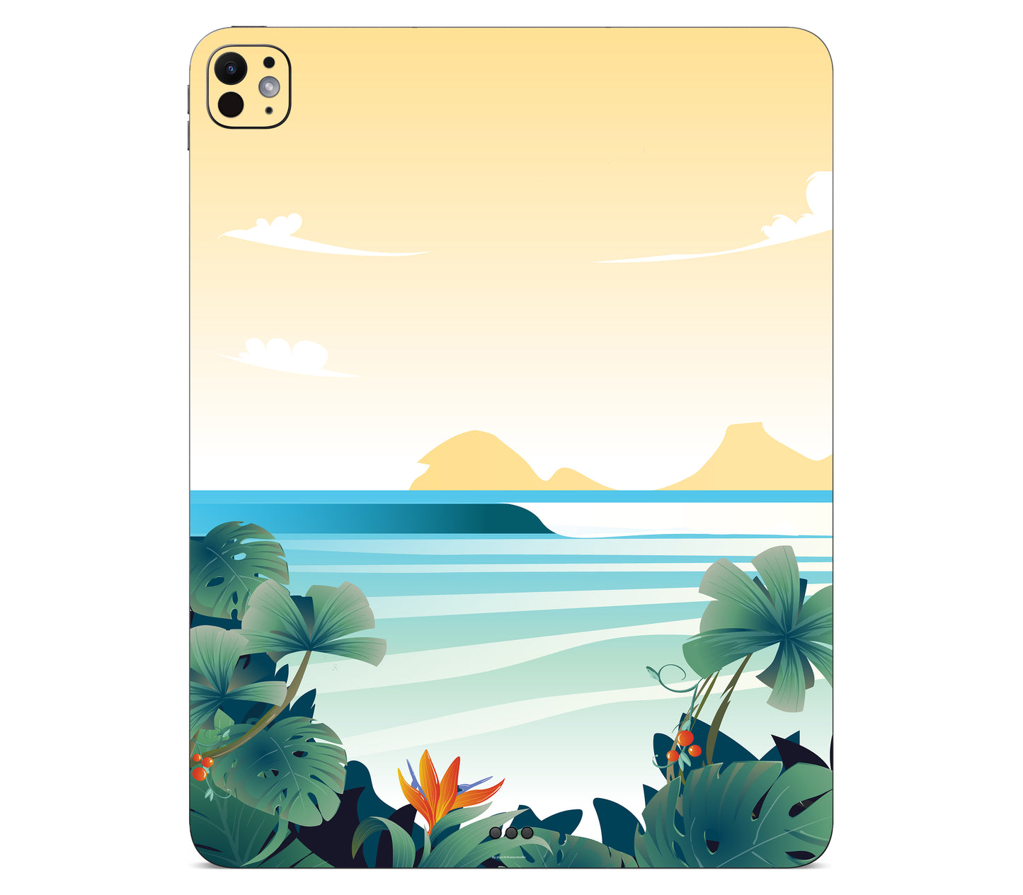 iPad Pro 11" (M4) skin, Sizzle Bay, back skin without logo cutout