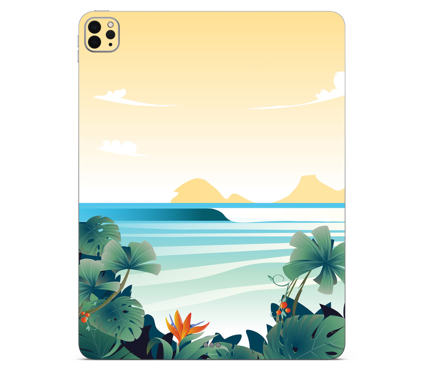 iPad Pro 12.9" (2021, Gen 5) skin, Sizzle Bay, back skin without logo cutout