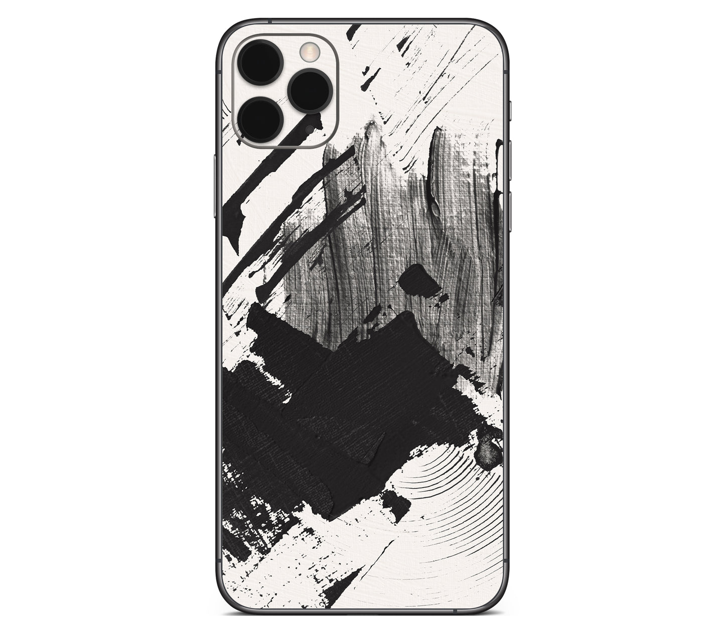 iPhone 11 Pro Max skin, Black Noir, back skin without logo cutout