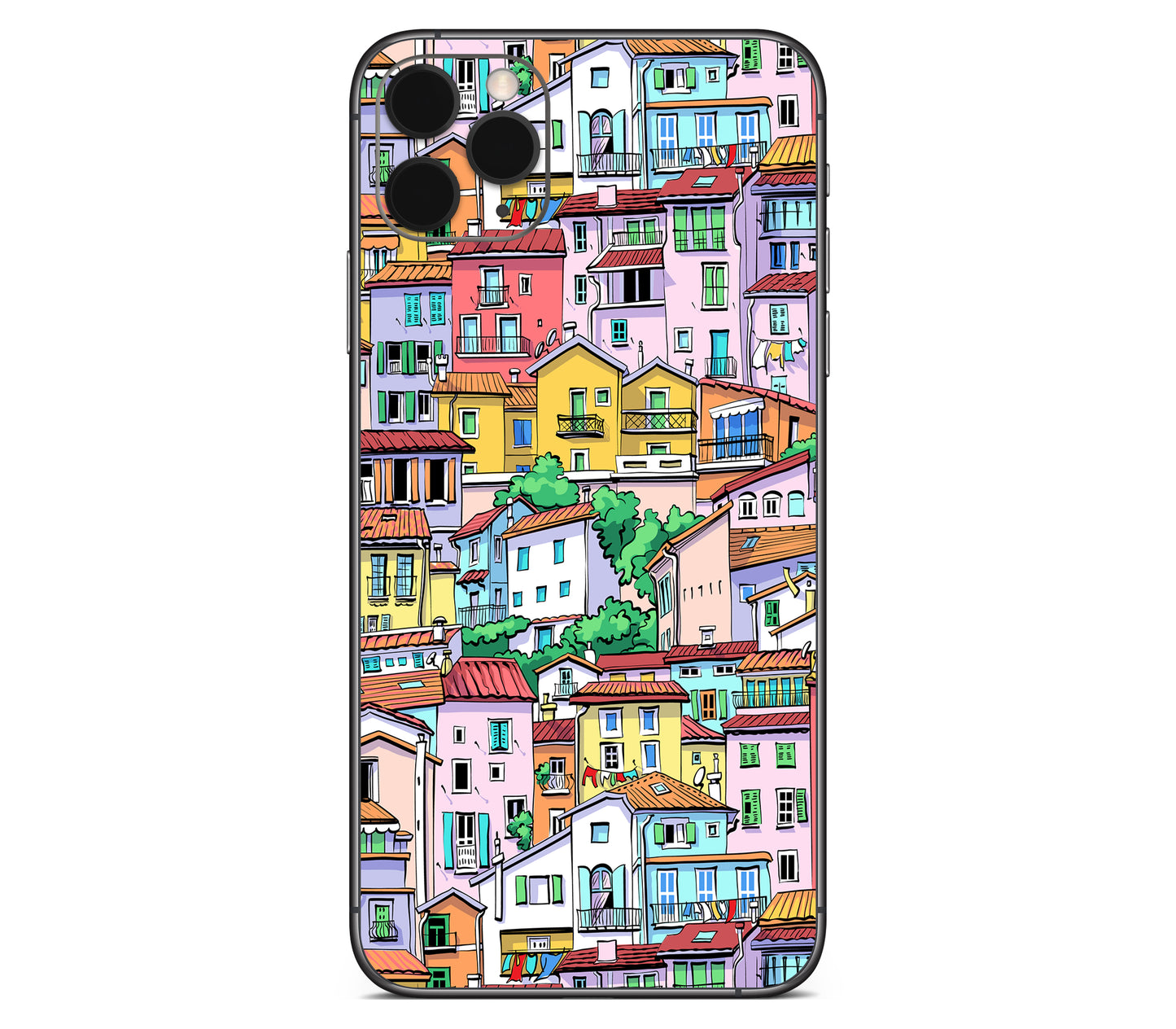 iPhone 11 Pro Max skin, Menton Mosaic, back skin without logo cutout