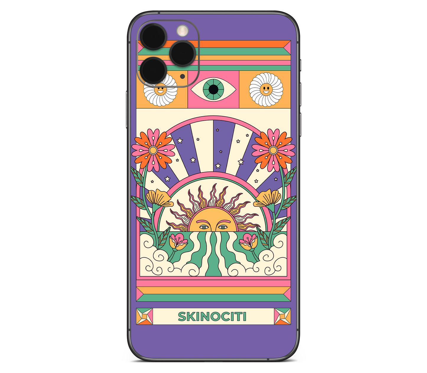 iPhone 11 Pro skin, Acidic Glare, back skin