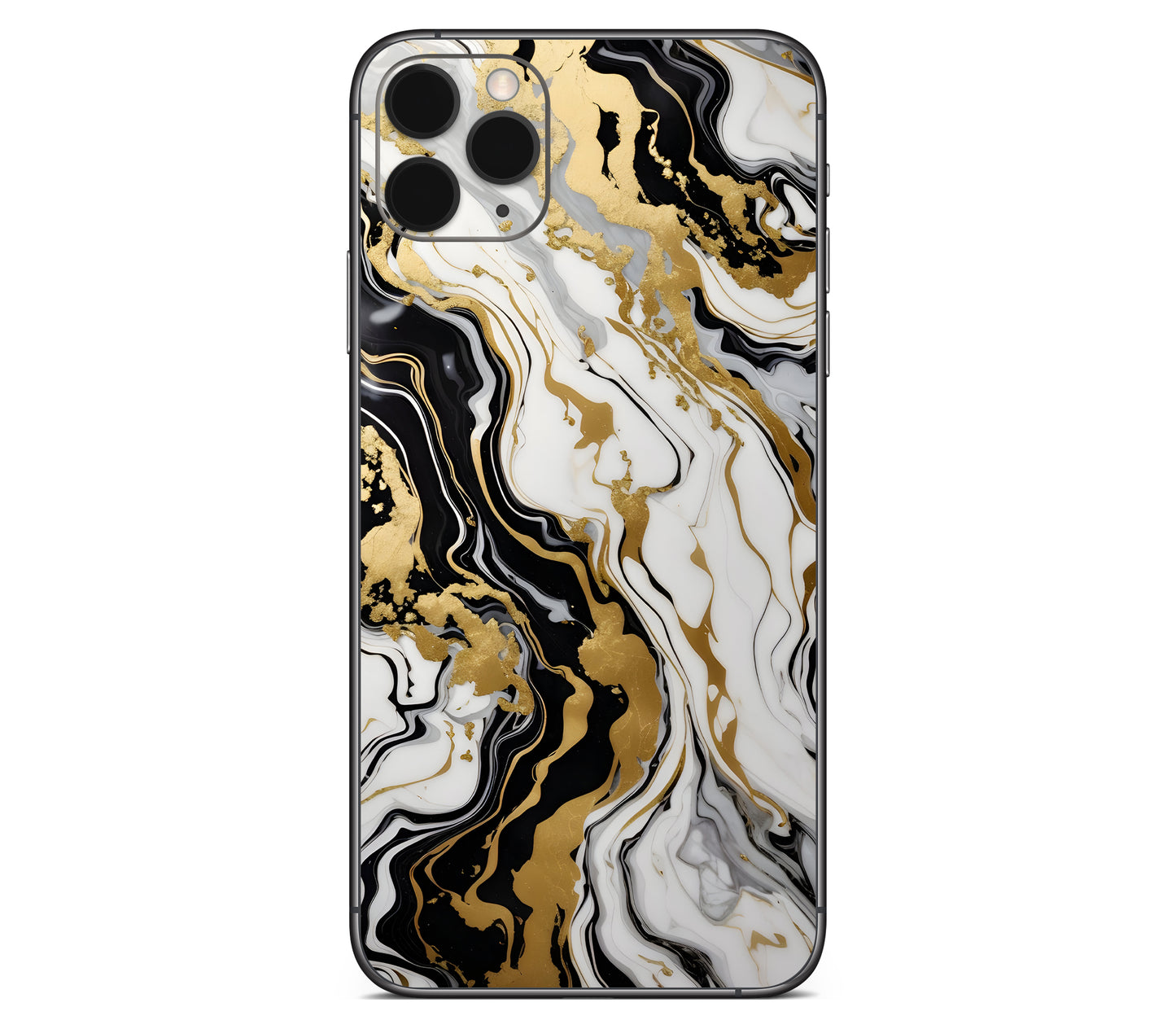 iPhone 11 Pro skin, Gold Flare, back skin without logo cutout