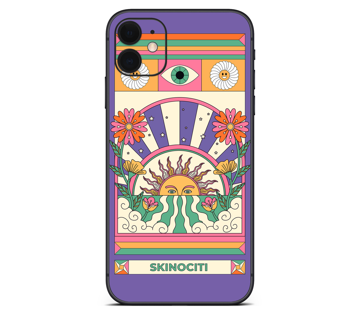 iPhone 11 skin, Acidic Glare, back skin