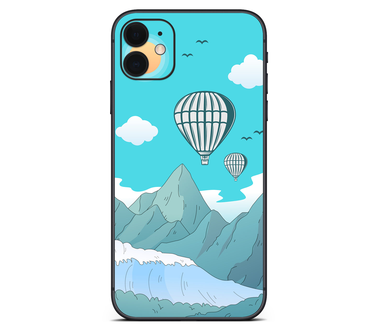 iPhone 11 skin, Altitude Error, back skin without logo cutout