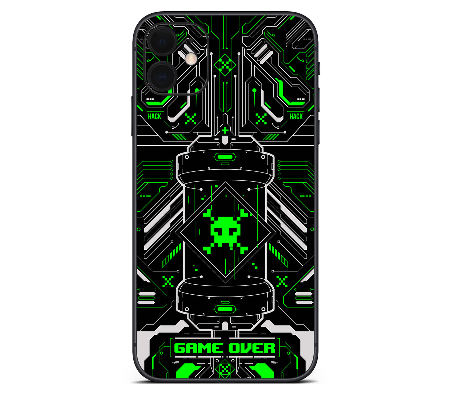 iPhone 11 skin, Fatal Error (Acid), back skin