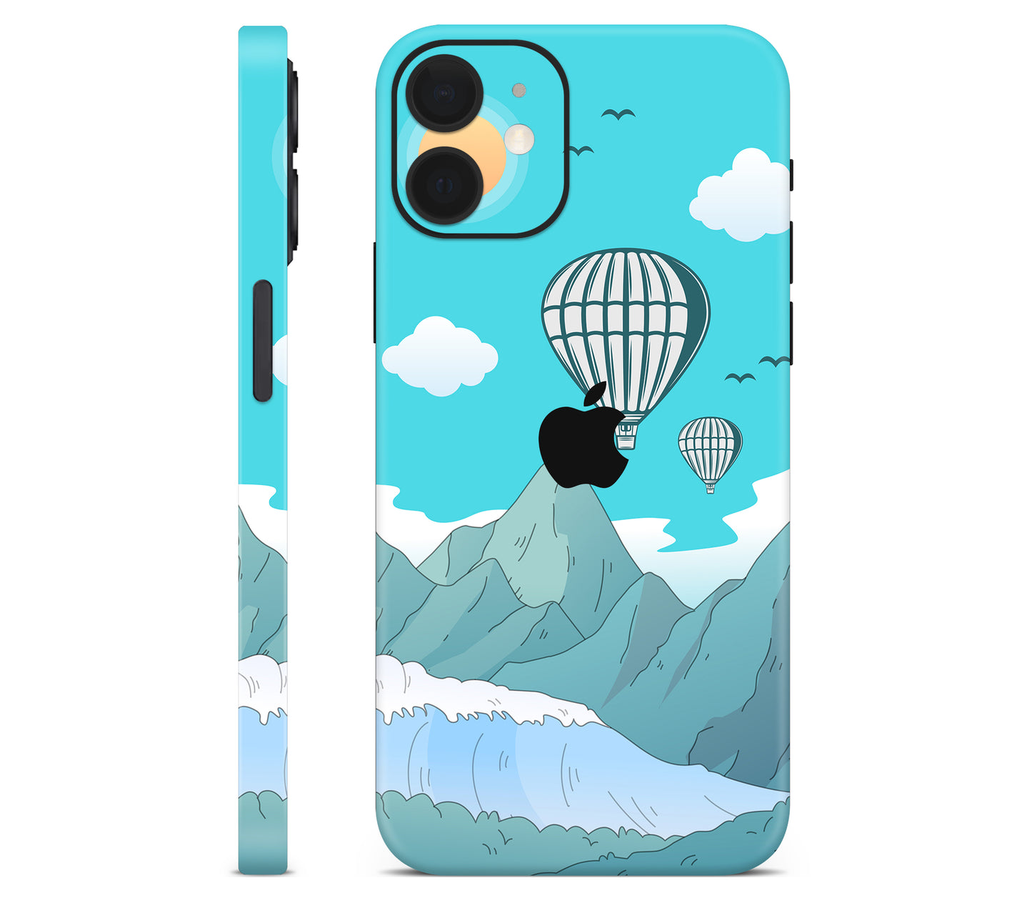 iPhone 12 Mini skin, Altitude Error, full wrap without logo cutout