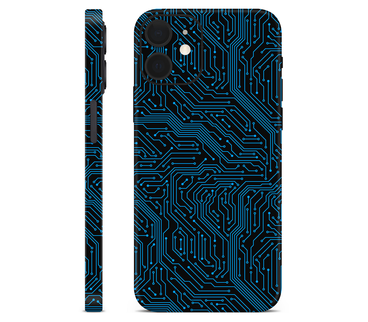 iPhone 12 Mini skin, Eternal Blue, full wrap without logo cutout